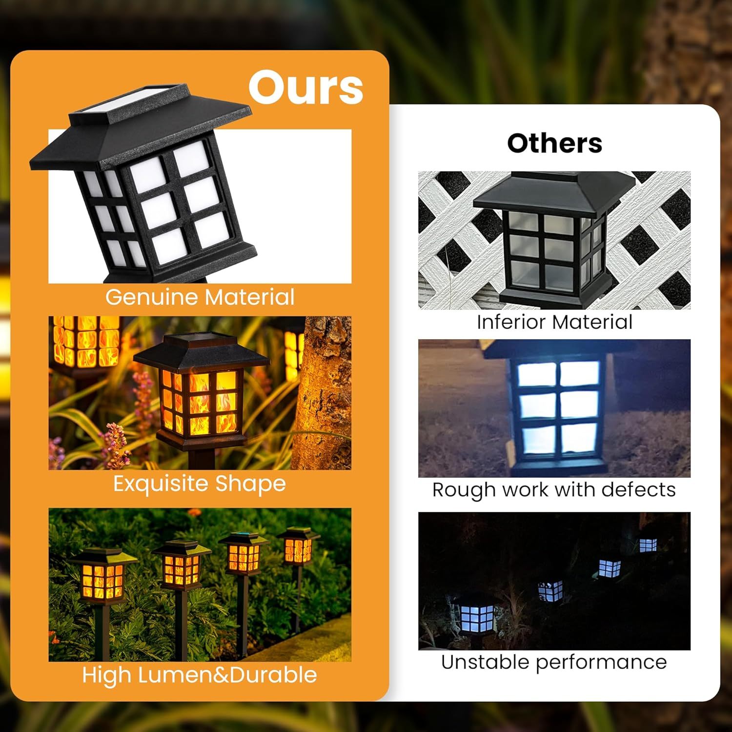 Solar Lights for Outside,16 Pack Flickering Flame LED Solar Outdoor Lights, Waterproof Solar Garden Lights Maintain 10 Hours of Lighting for Christmas, Garden, Landscape, Path, Yard, Patio