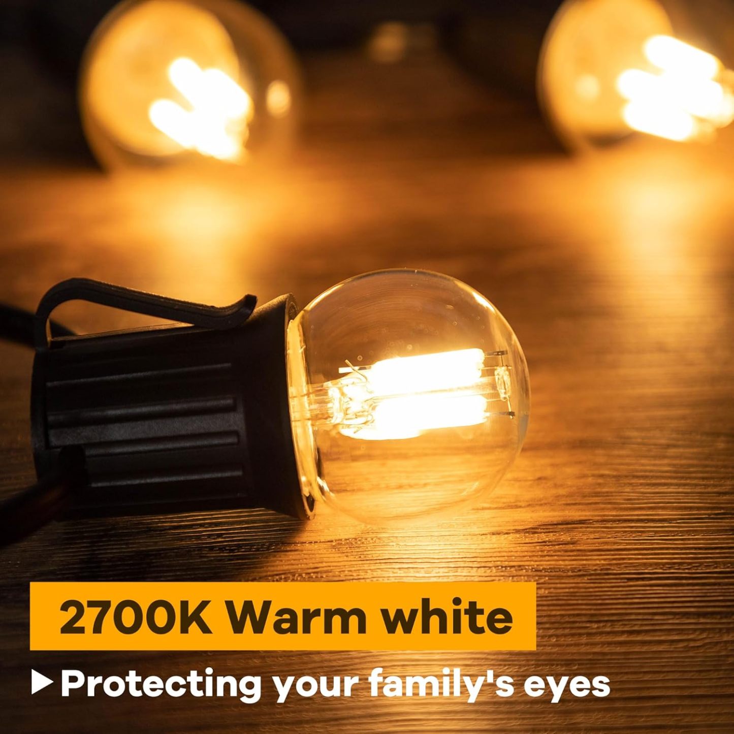 Dimmable Low Watt LED Bulbs 3 Watt, 25 Watt Small Light Bulbs,E26 Screw Base G40 Globe Edison Light Bulbs,Warm White 2700K for Bedroom、Bathroom Lighting,Glass,110V,2PCS