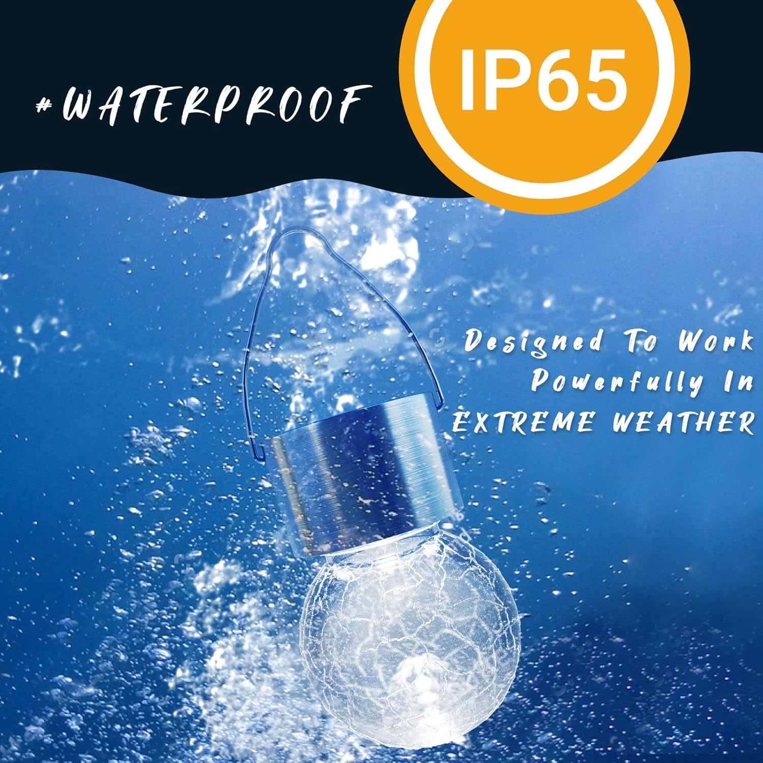 12 Pack Solar Outdoor Lights, Solar Hanging Lights for Christmas Decoration-Cracked Glass Solar Lights Outdoor Waterproof for Garden, Yard, Fence, Tree(Cold White)