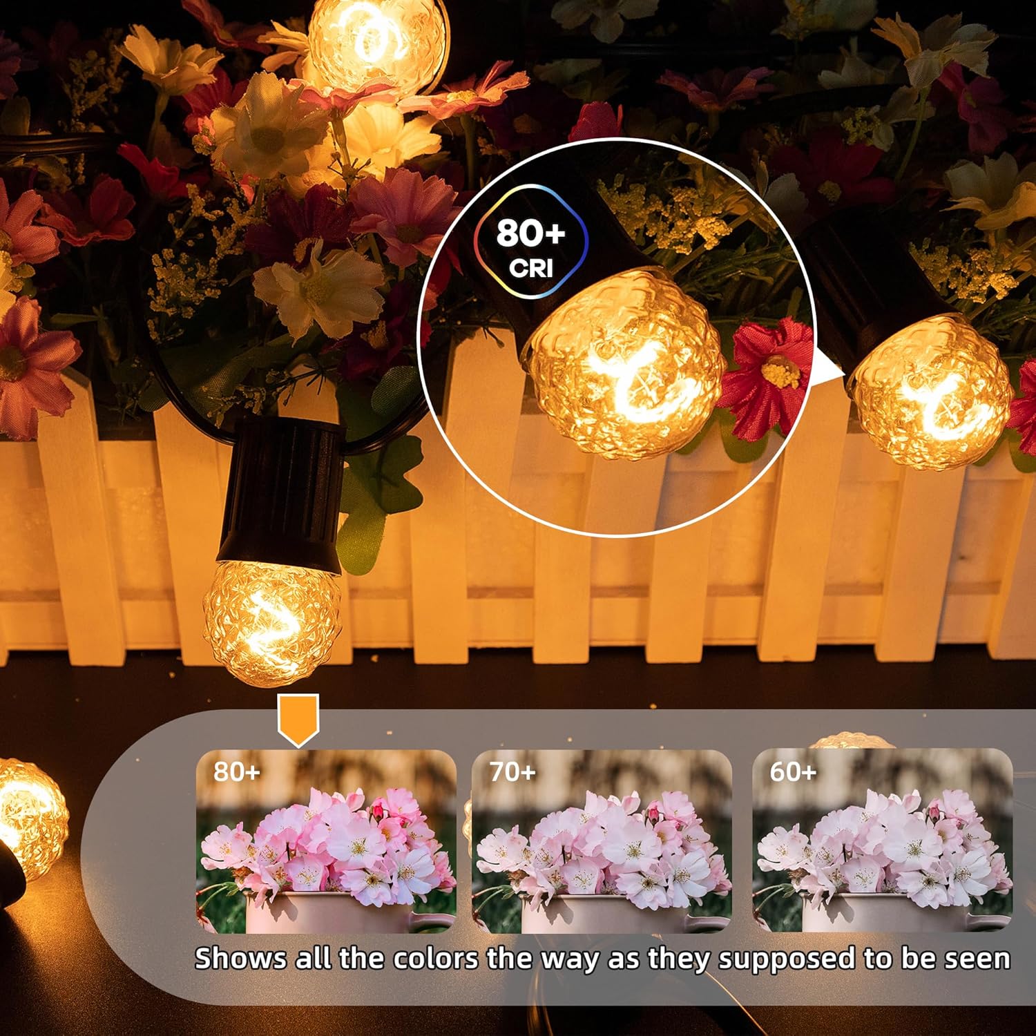 E26 Low Watt LED Amber Light Bulbs 10Watt, 1W Mini Globe Edison Small Light Bulbs,2200K Warm White Decorative Nightlight Bulbs for Indoor or Outdoor,Glass,80Lumens,2Pcs