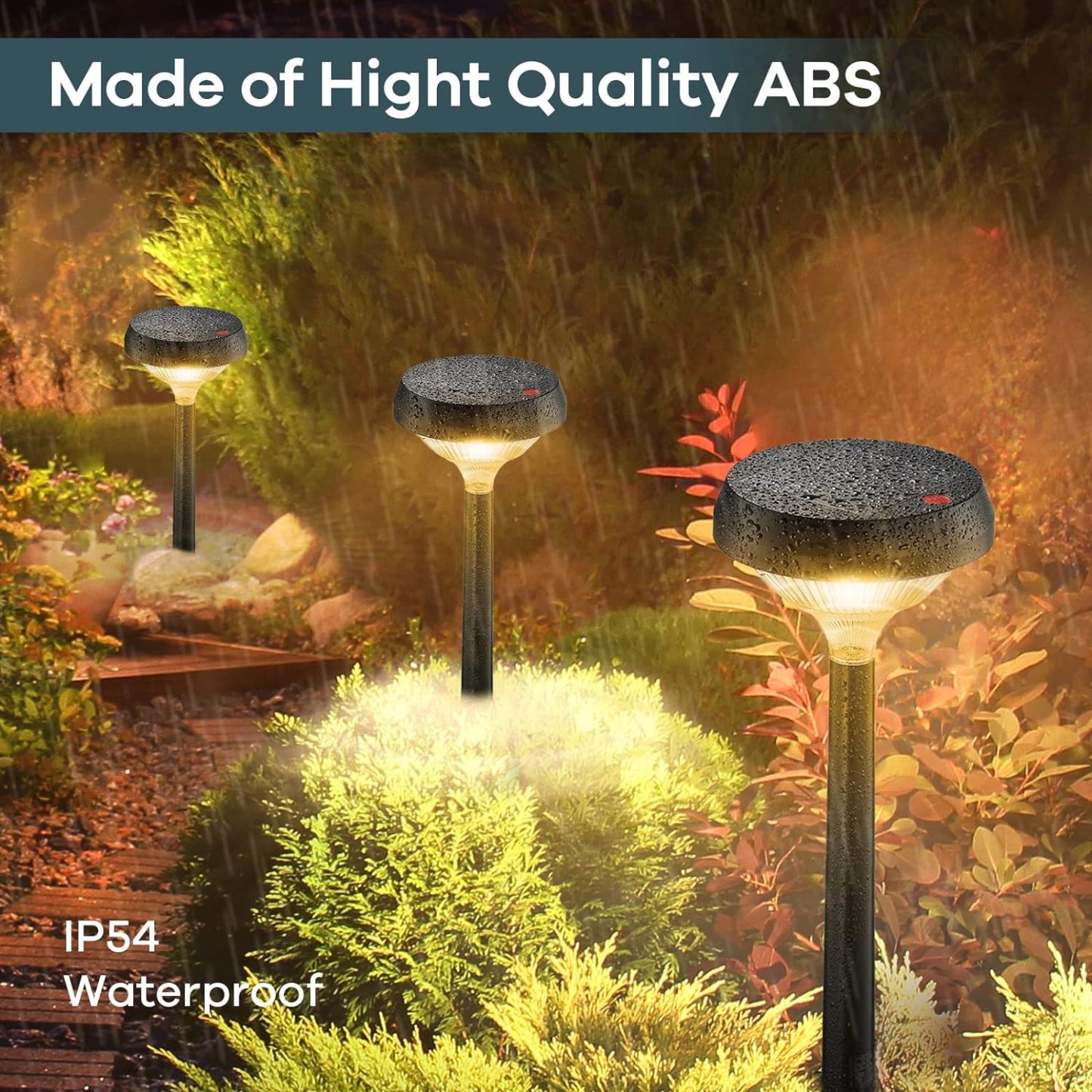 Solar Pathway Lights Outdoor 8 Pack, Solar Lights Outdoor, Warm White Solar Path Lights Waterproof