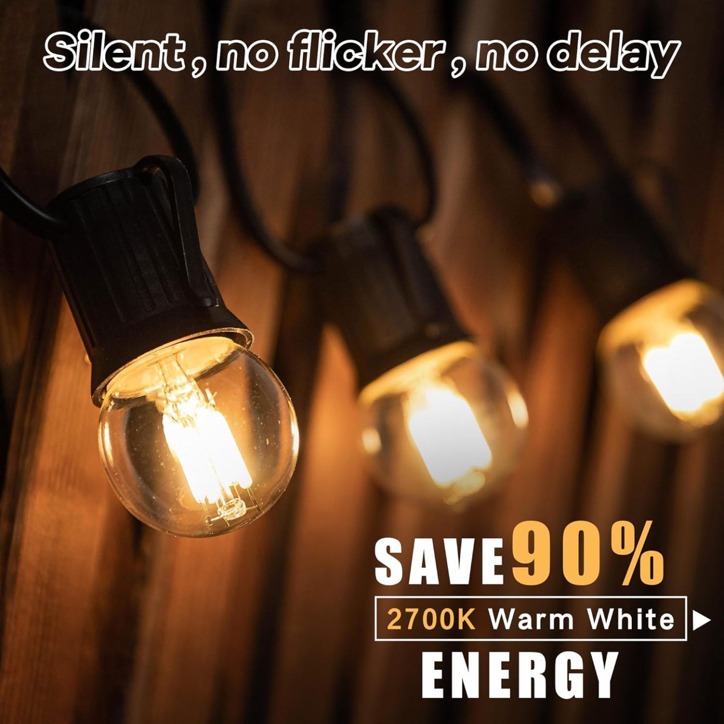 Dimmable Low Watt LED Bulbs 3 Watt, 25 Watt Small Light Bulbs,E26 Screw Base G40 Globe Edison Light Bulbs,Warm White 2700K for Bedroom、Bathroom Lighting,Glass,110V,2PCS