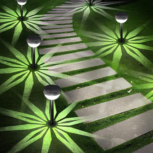 Solar Pathway Lights 8 Pack, Super Bright Solar Outdoor Lights, Waterproof Backyard Lighting Solar Path Lights