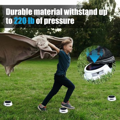 Solar Deck Lights Outdoor 8 Pack, Solar Driveway Lights, Dock Lights Solar Powered Waterproof LED Lights for Steps, Garden, Ground, Stair, Patio, Pathway, Landscape(Cold White)