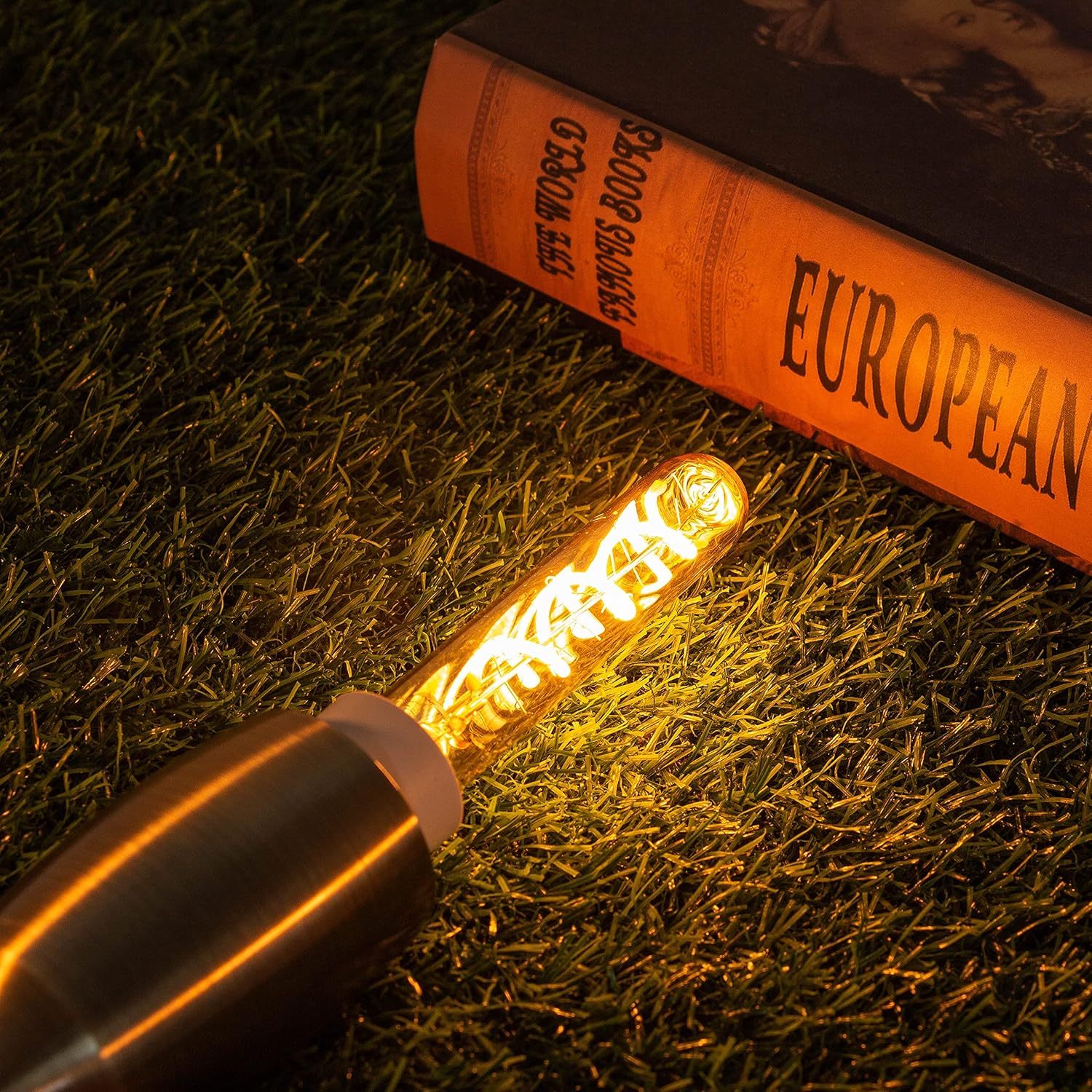 6 Candelabra Led Light Bulbs, 2W E12 Edison Light Bulbs Tube Vintage LED Bulb Warm White 2200K, Candle Bulb 15 Watt Incandescent Equivalent,100lm, Not Dimmable, Pack of 6