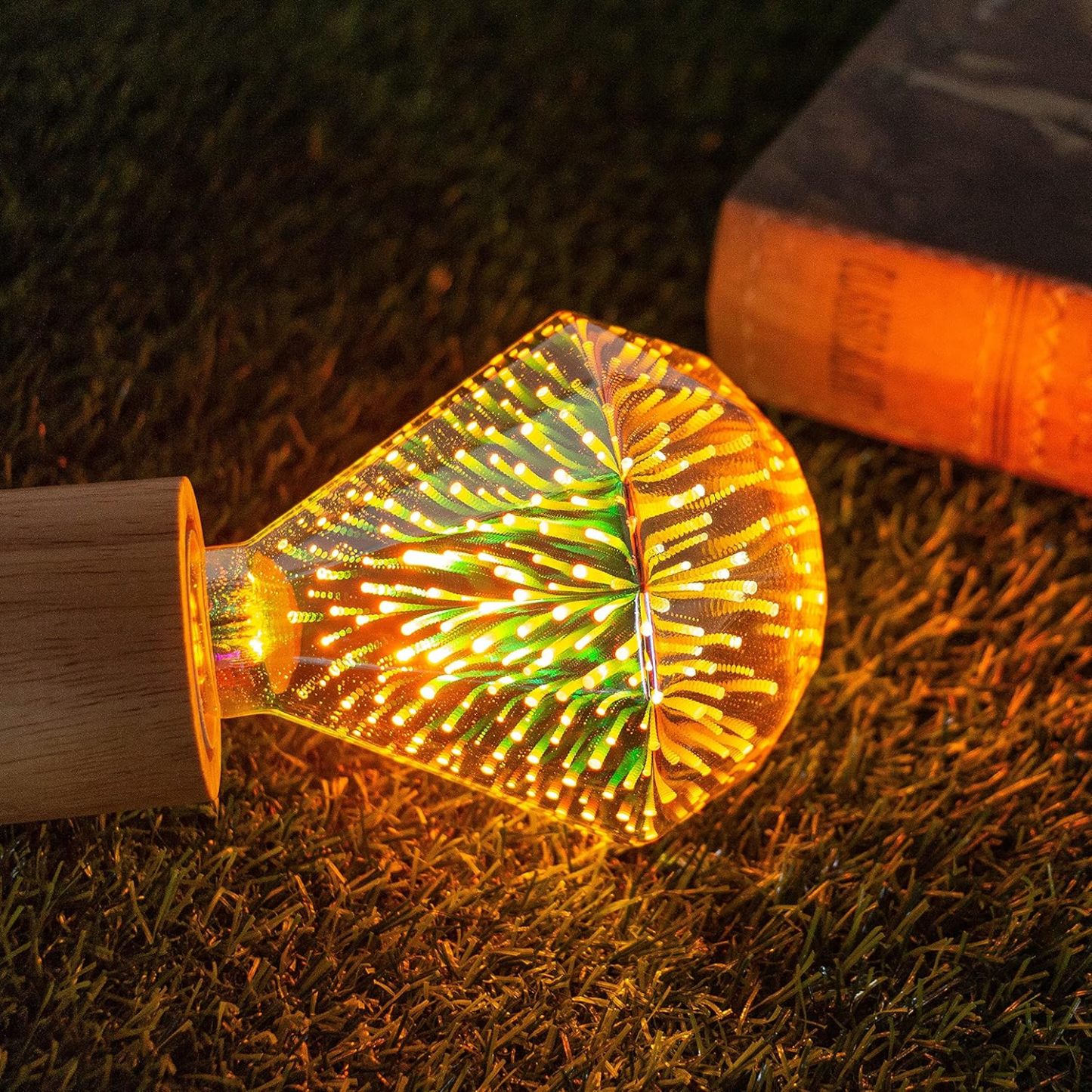 3D Fireworks Light Bulb Decorative LED Bulb E26 Base Edison Bulb Light for Holiday Christmas Decoration Bar Glass LED Lamp