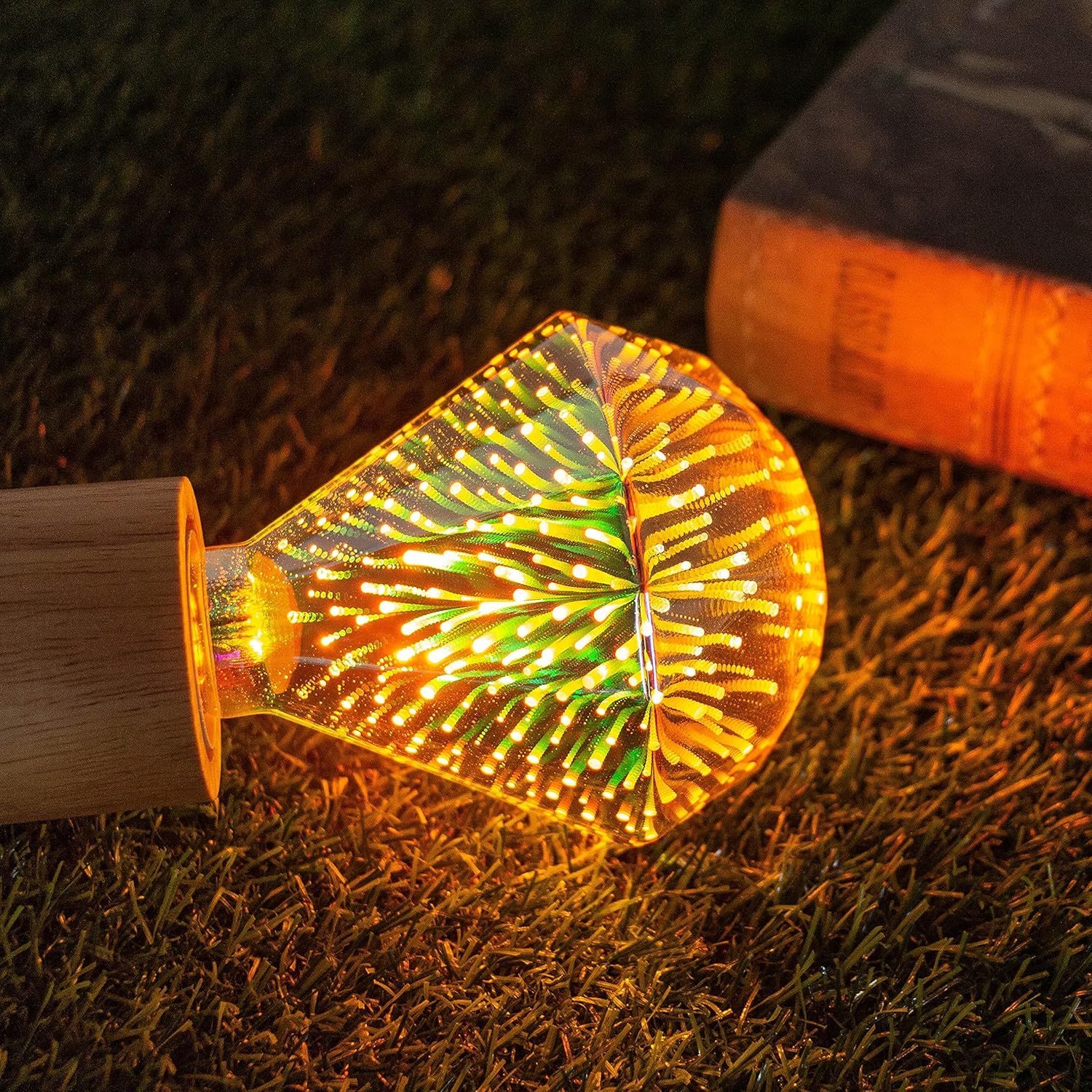 3D Fireworks Light Bulb Decorative LED Bulb E26 Base Edison Bulb Light for Holiday Christmas Decoration Bar Glass LED Lamp