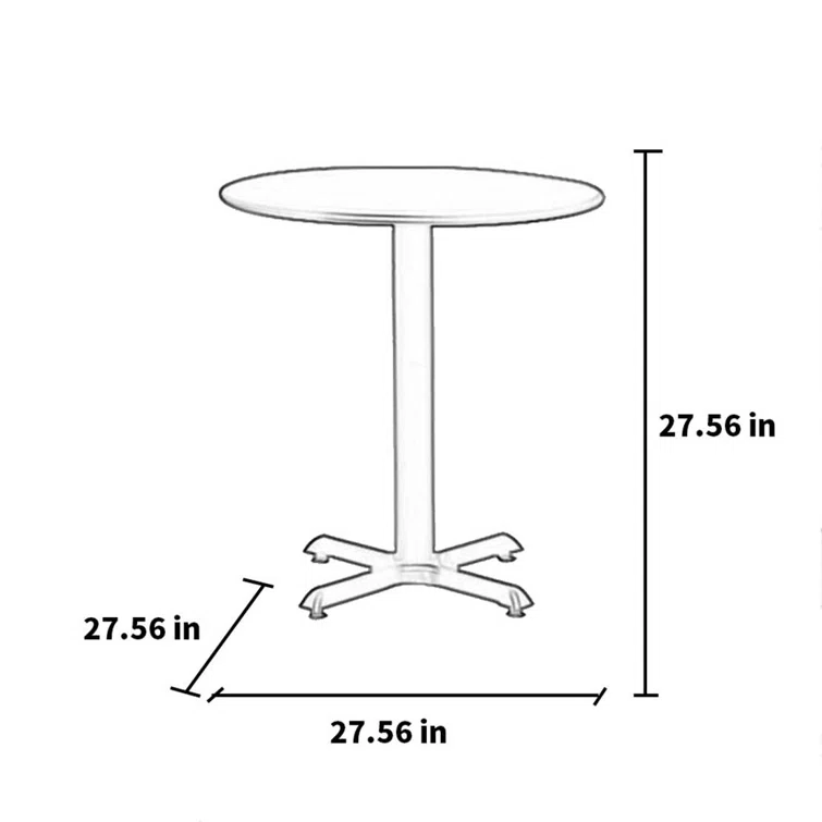 2 - Person Round Outdoor Dining Set with Cushions