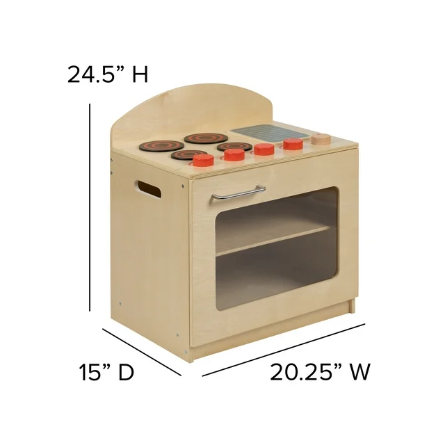 Children's Wooden Kitchen Set - Stove, Sink and Refrigerator for Commercial or Home Use