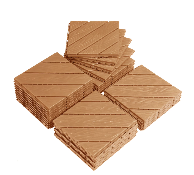 27Pcs Square Plastic Outdoor Flooring 