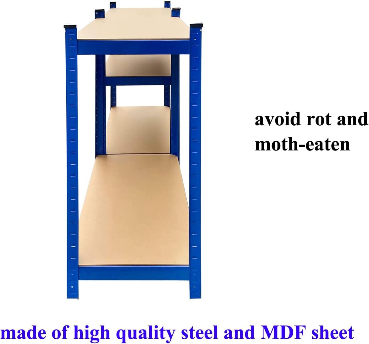 5-Shelf Shelving Storage Unit Heavy Duty 750 kg Capacity Metal Organizer