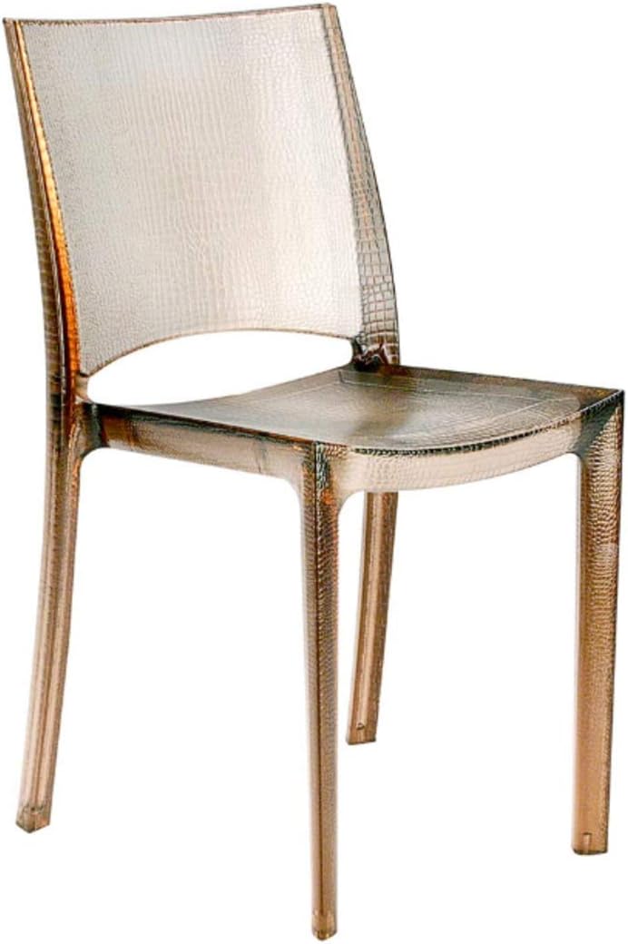 Dining Chairs Stackable and Durable Reptile Skin Finish Set of 2