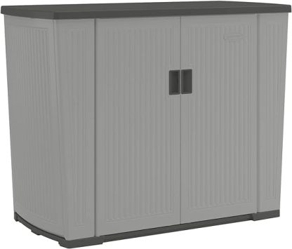 Outdoor Storage Unit, 130 Gallons, Peppercorn