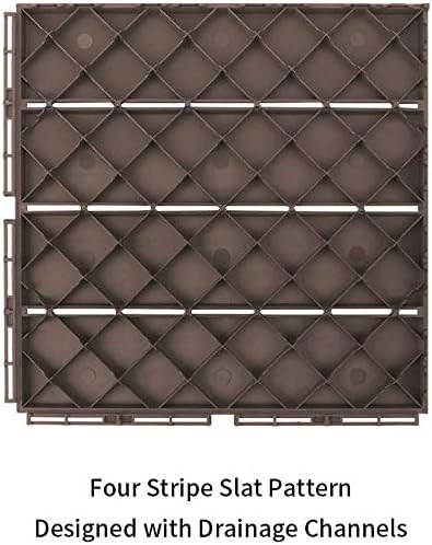 12 x 12 inches Composite Interlocking Decking Tile