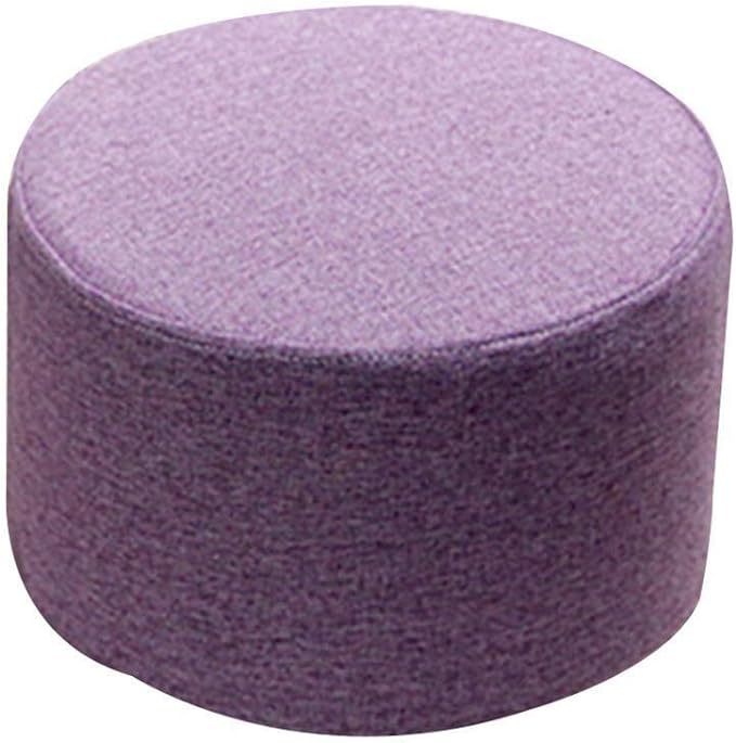 Footstools Solid Wood Frame Round Coffee Table Stool