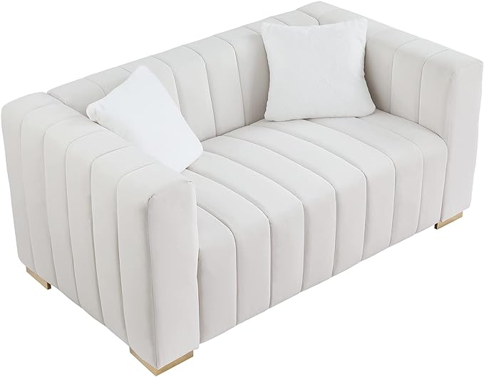 2 Piece Living Room Furniture Set, Including Loveseat and 3-Seater Sofa Couch