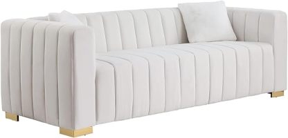 2 Piece Living Room Furniture Set, Including Loveseat and 3-Seater Sofa Couch