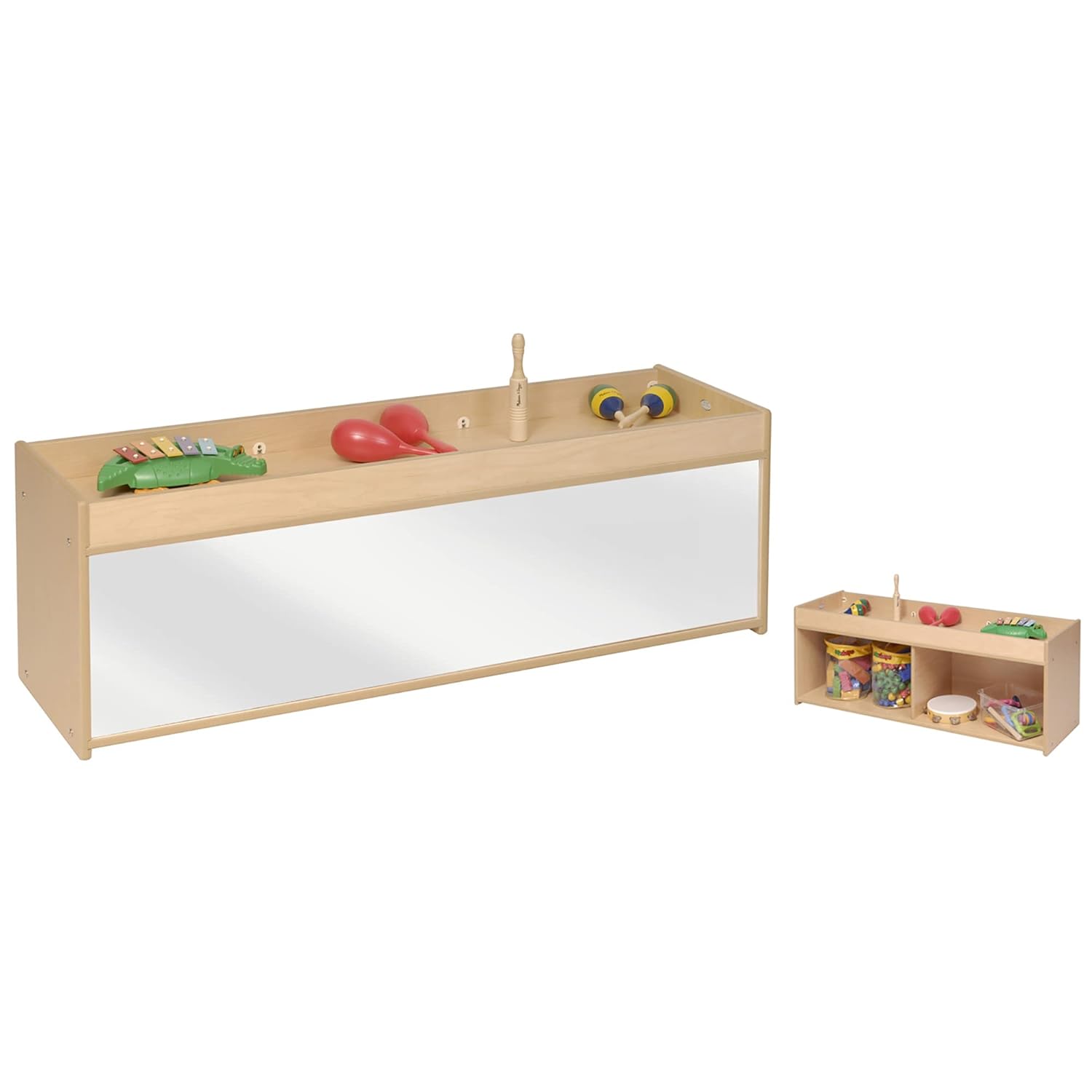 Toddler Storage with Mirror Back, Kids Cubbies