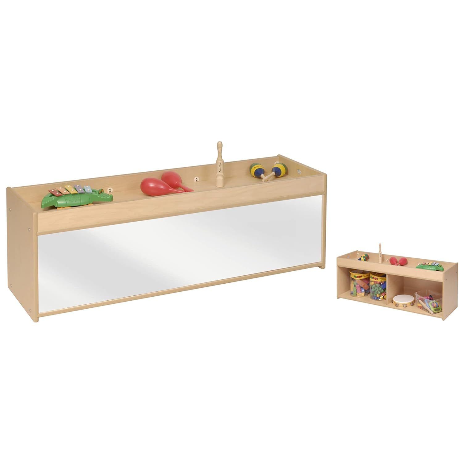 Toddler Storage with Mirror Back, Kids Cubbies
