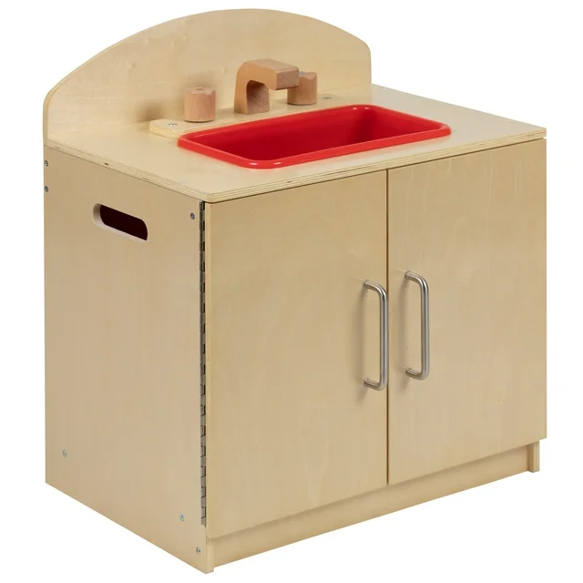 Children's Wooden Kitchen Set - Stove, Sink and Refrigerator for Commercial or Home Use