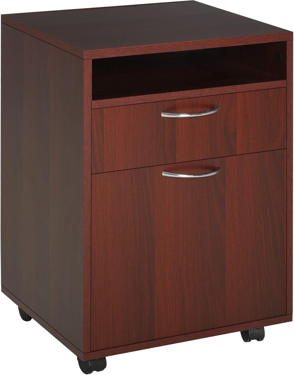 Mobile Storage Cabinet Organizer with Drawer and Cabinet