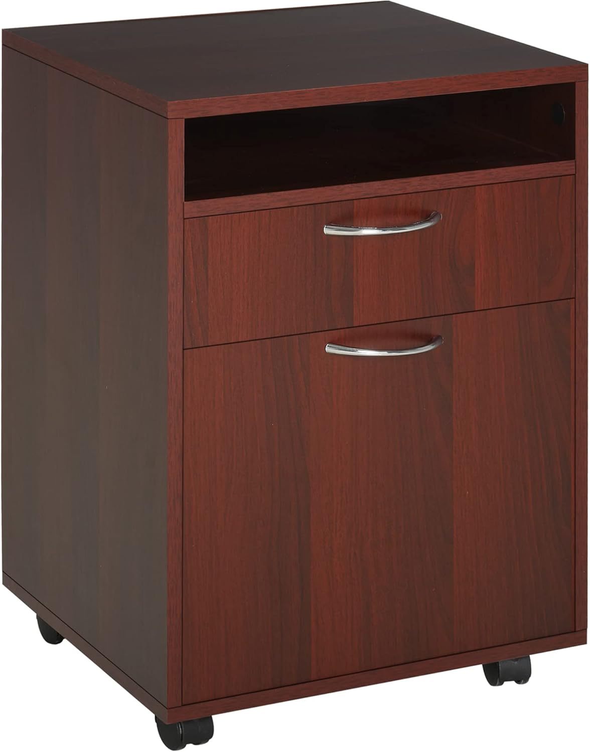 Mobile Storage Cabinet Organizer with Drawer and Cabinet
