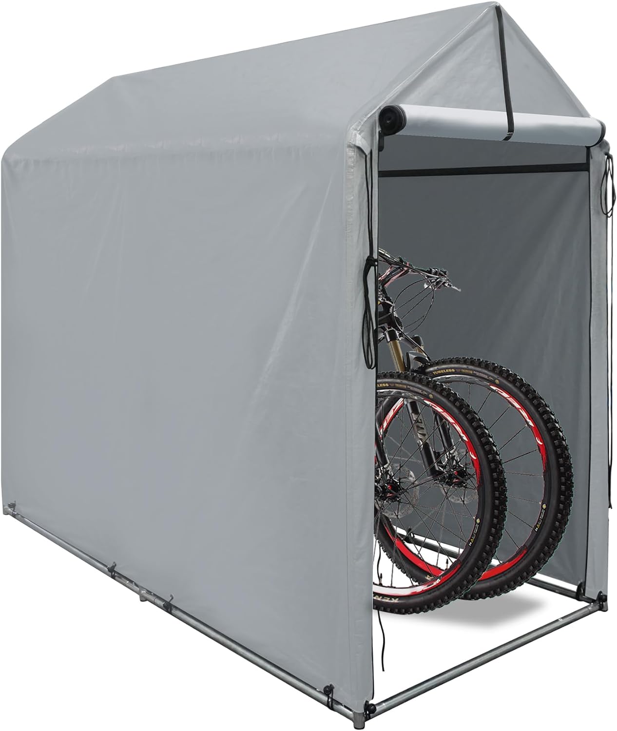 6 x 3Ft Outdoor Storage Shed Heavy Duty Portable Storage Shelter with Roll-up Zipper Door for Bike