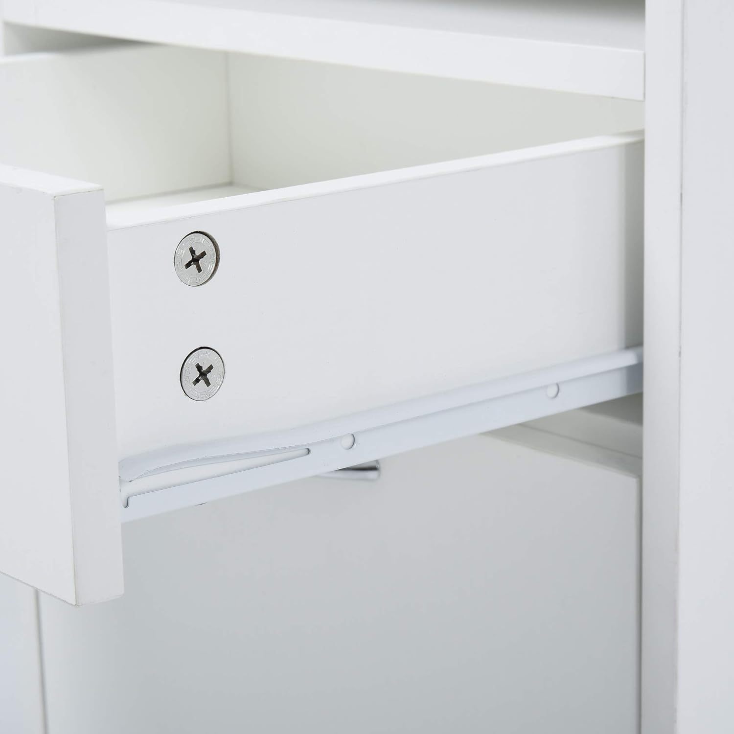 Mobile Storage Cabinet Organizer with Drawer and Cabinet