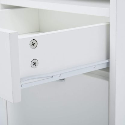 Mobile Storage Cabinet Organizer with Drawer and Cabinet