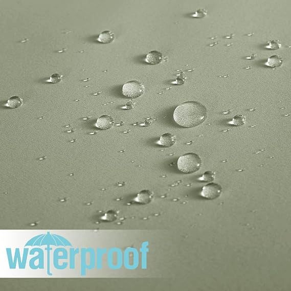 Outdoor Curtains for Patio, Waterproof Blackout UV Protection Outside Decor for Porch Swimming Pool Hut Garden Pavilion Pop Up Tent Pergola Balcony, W 52 x L 84, 1 Panel, Sage Green