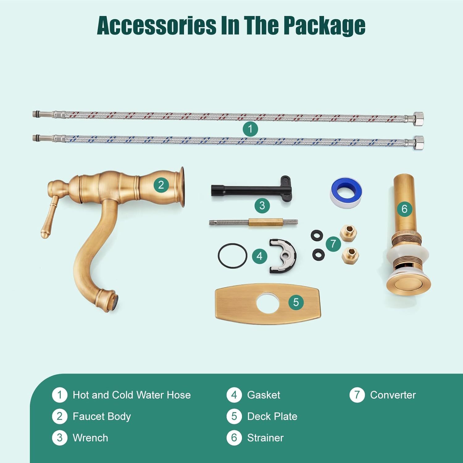 Antique Brass Bathroom Sink Overflow Faucet Single Hole One Handle with Pop Up Drain Assembly Deck Mount Single Handle Bathroom Sink Faucet Vanity Mixer Tap Lavatory Included