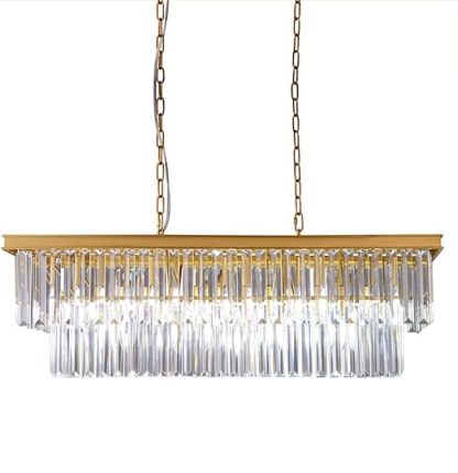 9-Light Crystal Chandelier 34.5 inch, Contemporary Modern Chandeliers Adjustable for Living Room