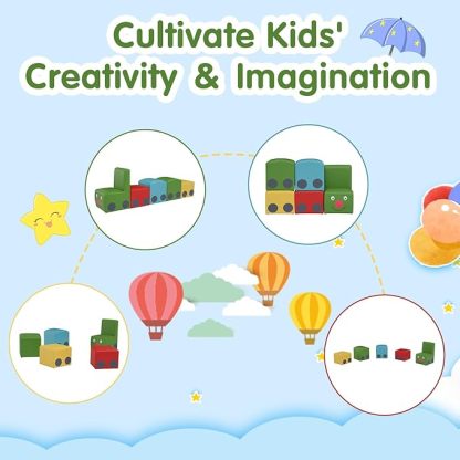 5 Pieces Sectional Children Couch, Colourful Daycare Furniture