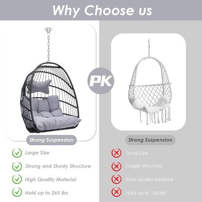 Hanging Egg Chair Without Stand Swing Hammock Egg Basket Chair