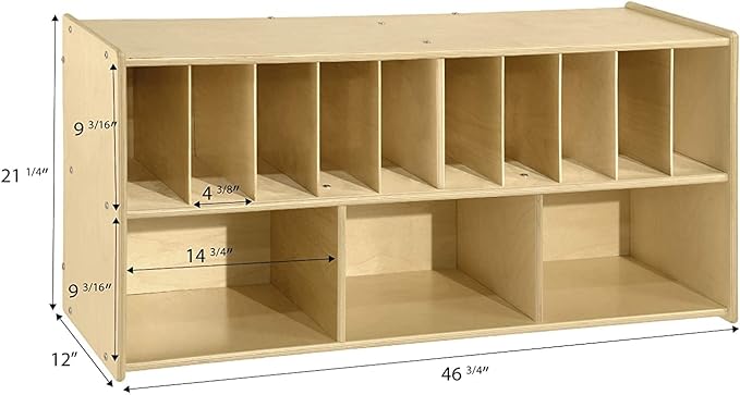 Baby Changing Supply Shelf, Hanging Wall Mount, Greenguard Gold Certified