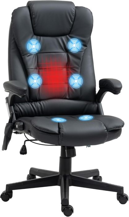 High Back Vibration Massage Office Chair with 6 Vibration Points