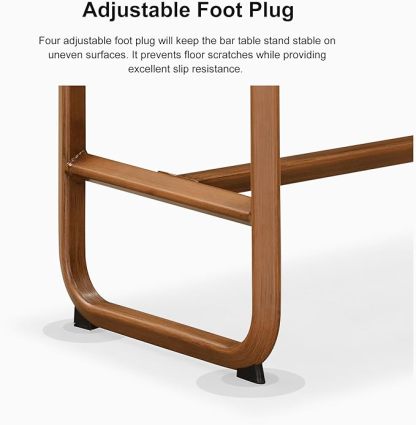 3 Pieces Patio Bar Set Modern Aluminum Table and Wicker Bar Chairs Set