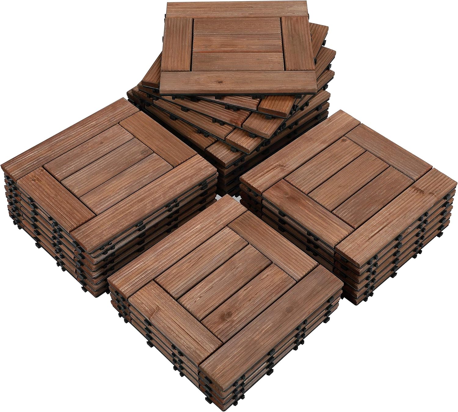  Wooden Flooring Patio Deck Tiles Interlocking Tiles