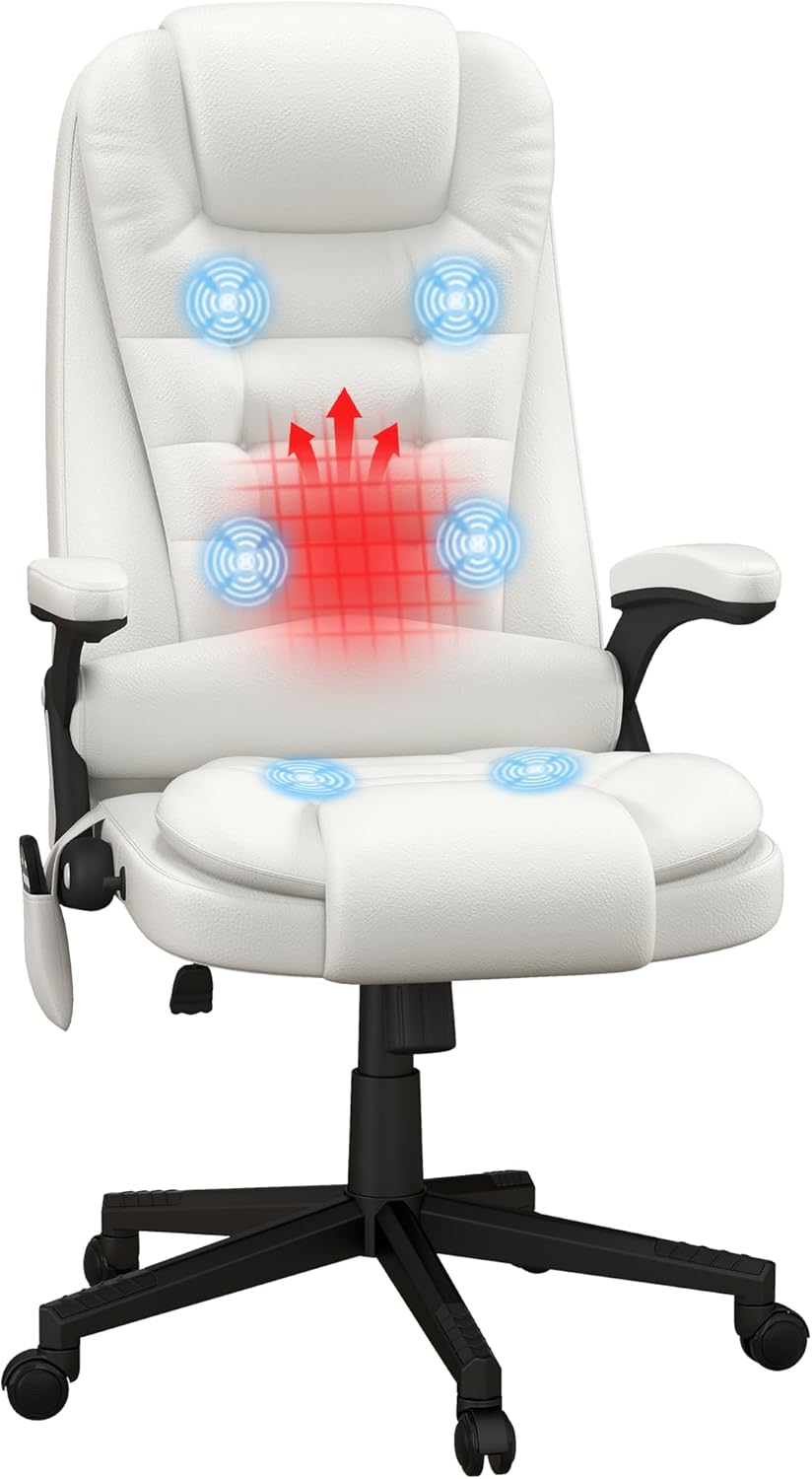 High Back Vibration Massage Office Chair with 6 Vibration Points