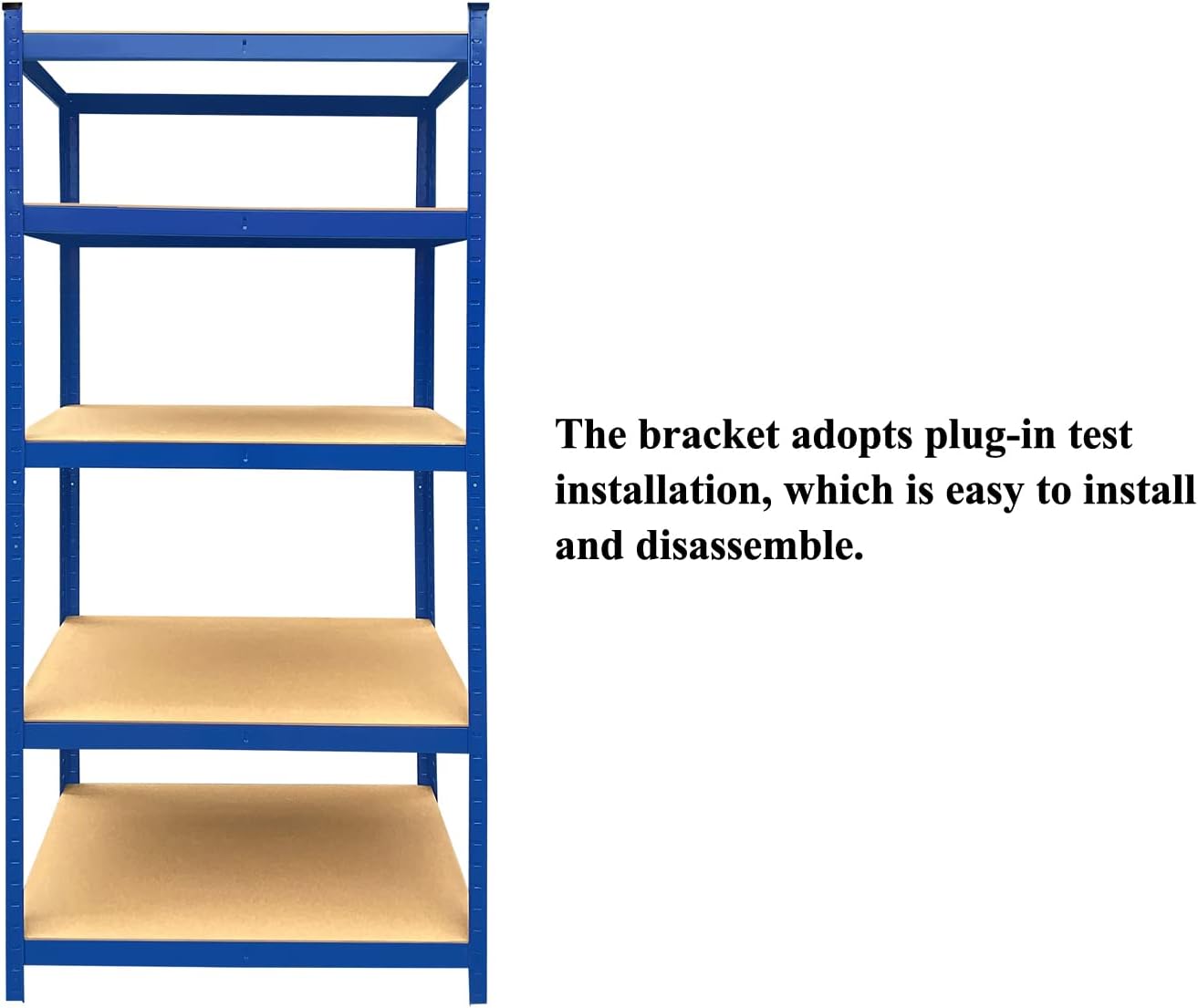 5-Shelf Shelving Storage Unit Heavy Duty 750 kg Capacity Metal Organizer