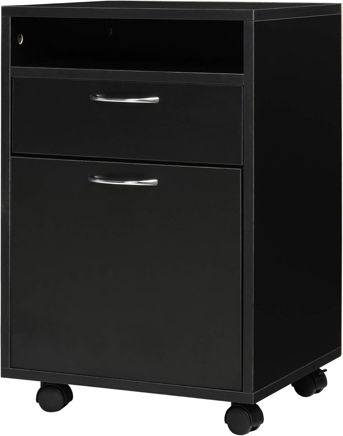 Mobile Storage Cabinet Organizer with Drawer and Cabinet
