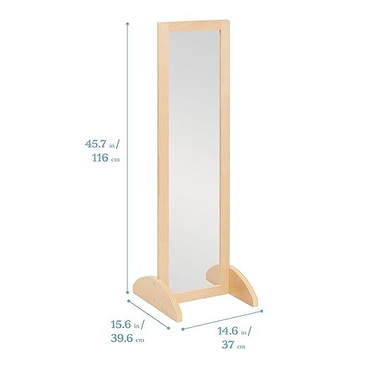 Single-Sided Bi-Directional Mirror, Kids Furniture, Natural