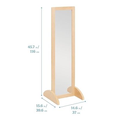 Single-Sided Bi-Directional Mirror, Kids Furniture, Natural