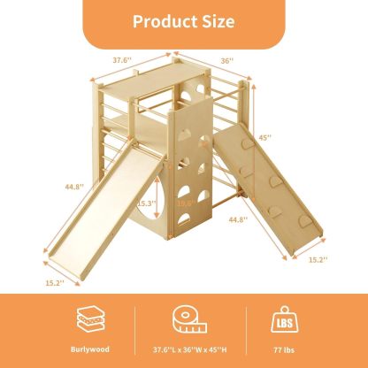 Indoor Jungle Gym, 10 in-1 Climbing Toys for Toddlers 1-3
