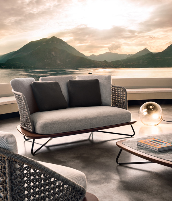 Outdoor Living Aluminum Braided Rope Lounge Chair