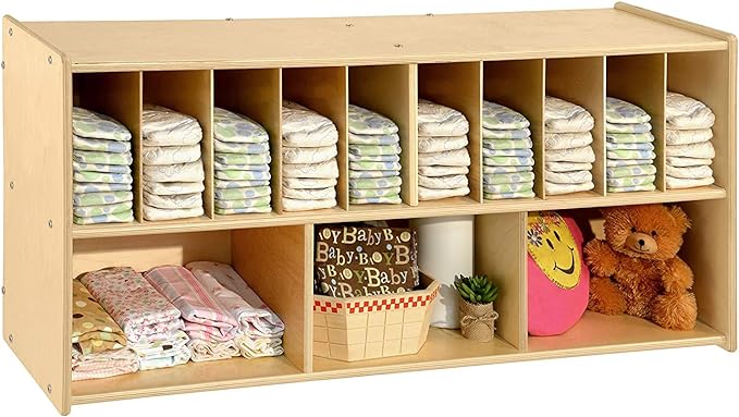 Baby Changing Supply Shelf, Hanging Wall Mount, Greenguard Gold Certified