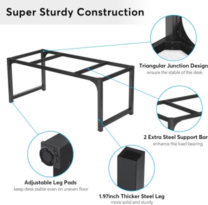 70.8 x 31.5 inch Large Office Desk Computer Table Study Writing Desk Workstation