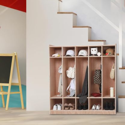 5-Section Classroom Coat Locker, 10 Cubbies for Classrooms