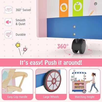 30-Piece Toddler Pretend Play Grocery Store Playset w/Cash Register & Scale