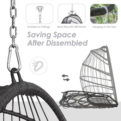 Hanging Egg Chair Without Stand Swing Hammock Egg Basket Chair